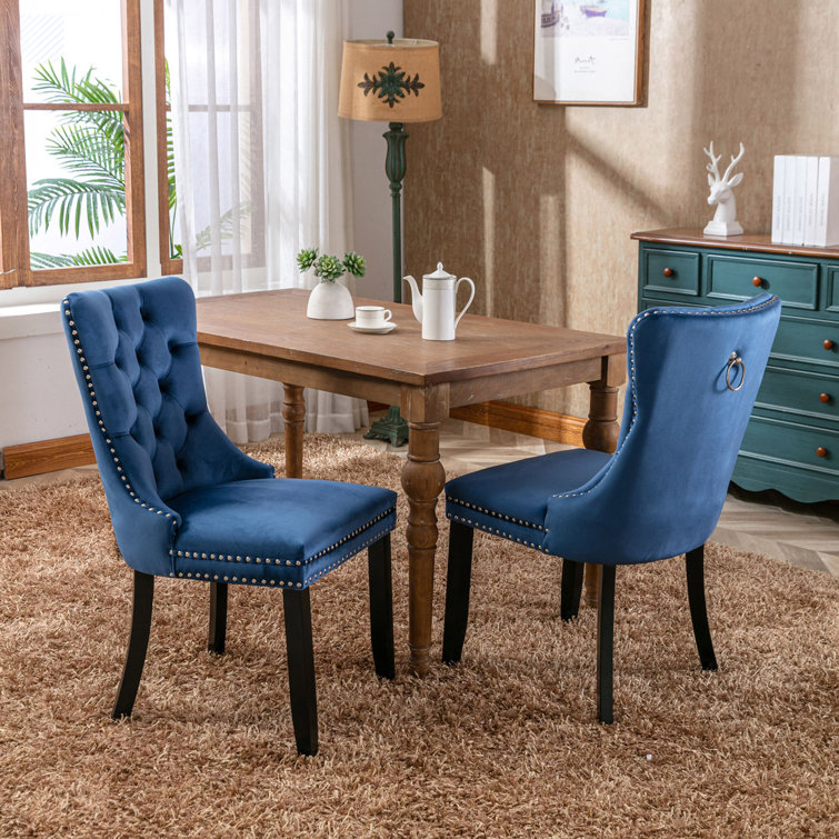 Erling velvet best sale upholstered dining chair